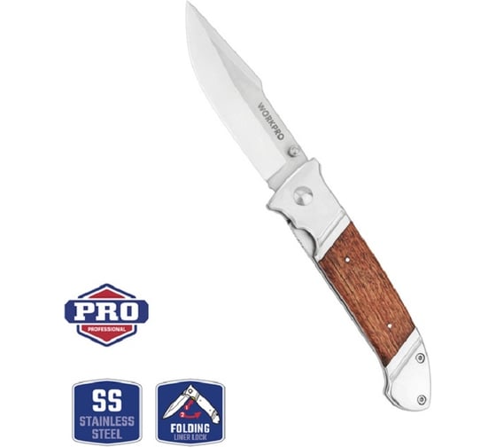 Складной нож WORKPRO 140 мм WP381003