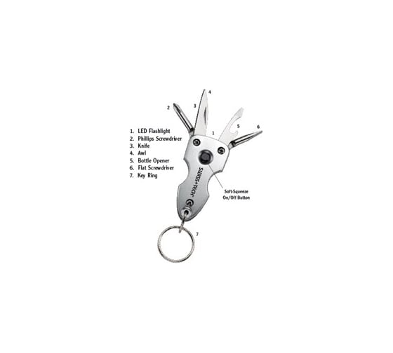 Карманный мультиинструмент Swiss+Tech Key Ring Multi-Tool 7-in-1 ST60300 1