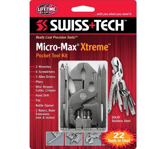 Карманный мультиинструмент Swiss+Tech Micro-Max Xtreme ST53130