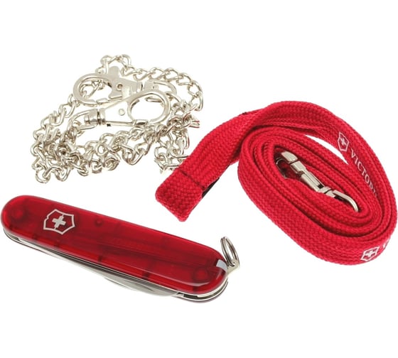 Нож Victorinox My First 84 мм, полупрозрачный красный 0.2373.T