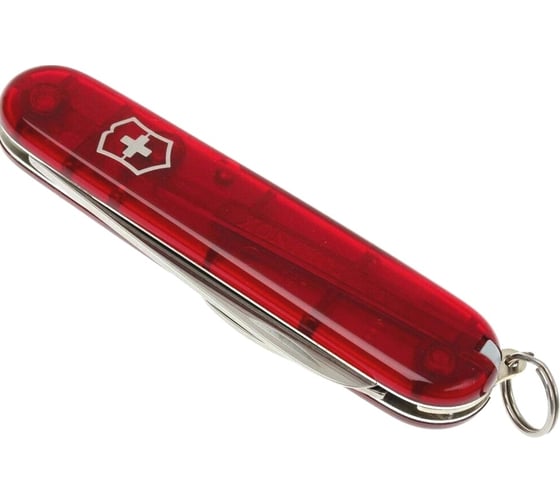 Нож Victorinox My First 84 мм, полупрозрачный красный 0.2373.T