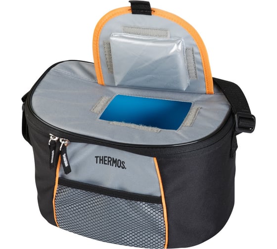 Сумка-холодильник THERMOS E5 12 Can Cooler черная/серая, 9л 490346
