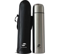 Термос с чехлом Stinger 0.5 л, узкий, серебристый HY-VF102-4
