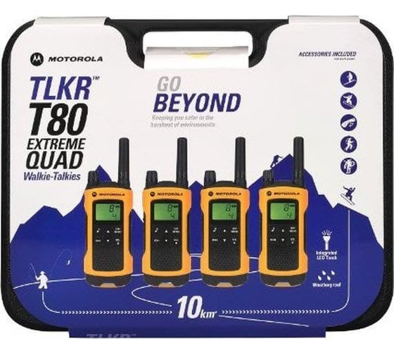 Набор раций Motorola TLKR T80EX QUAD PACK P14MAA03A1BL
