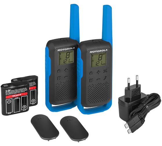 Комплект из двух радиостанций Motorola Talkabout T62 BLUE B6P00811LDRMAW