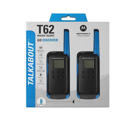 Комплект из двух радиостанций Motorola Talkabout T62 BLUE B6P00811LDRMAW