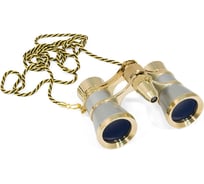 Бинокль с подсветкой и цепочкой Levenhuk Broadway 325F серебряный 17781