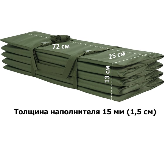 Тактический складной коврик A&P Дозор, толщина 15 мм, хаки KTD0115