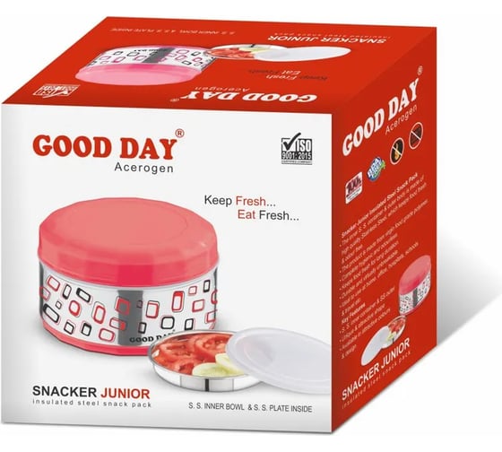 Термо ланч-бокс GOOD DAY SNACKER JUNIOR 390 мл Red GL32539RD