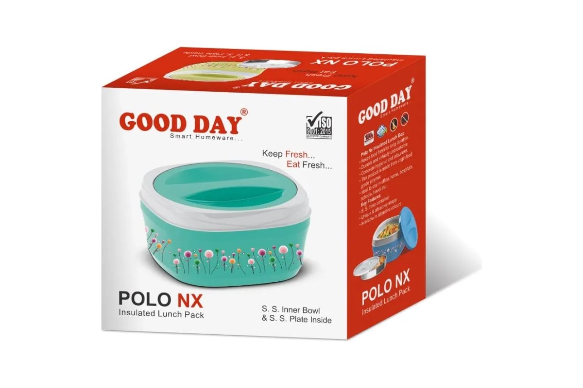 Термо ланч-бокс GOOD DAY POLO NX 650 мл Green GL31565GN - выгодная цена,  отзывы, характеристики, фото - купить в Москве и РФ