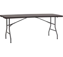 Пластиковый складной стол-чемодан Стул Груп Кейт 182x74x74см, коричневый MZ182