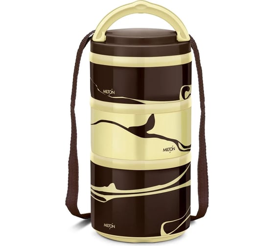 Термо ланч-бокс MILTON FEAST TIFFIN 3 0.82 л, Brown MM45335-BR