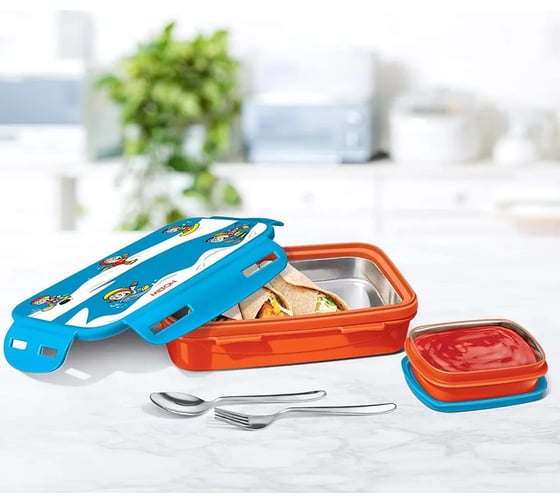 Термо ланч-бокс MILTON STEELY MINI DELUXE 0.425 л, Orange and Blue ML37303-OB