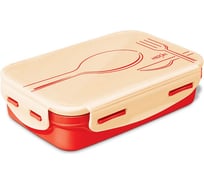 Термо ланч-бокс MILTON STEELY TIFFIN DELUXE 0.525 л, Red and Beige ML37305-RB