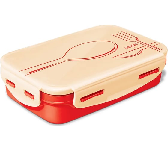 Термо ланч-бокс MILTON STEELY TIFFIN DELUXE 0.525 л, Red and Beige ML37305-RB