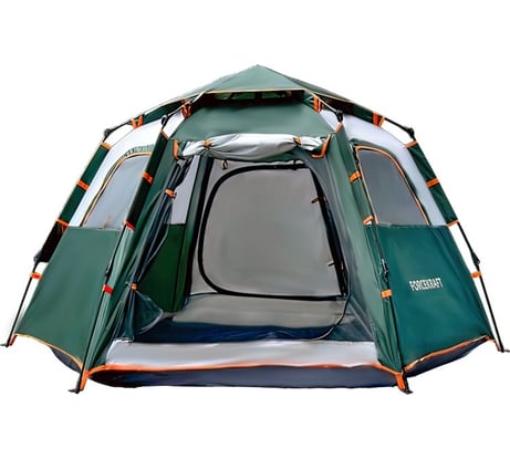 Кемпинговая палатка Forcekraft 240x210x135см, полиэстер, каркас стеклопластик FK-TENT-1(56453)