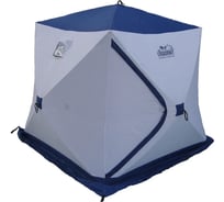 Зимняя двухместная палатка Следопыт куб 1.5x1.5 м, oxford 210d pu 1000, белый/синий PF-TW-10