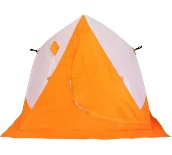 Зимняя двухскатная палатка Следопыт oxford 210d pu 1000, белый/оранжевый PF-TW-19