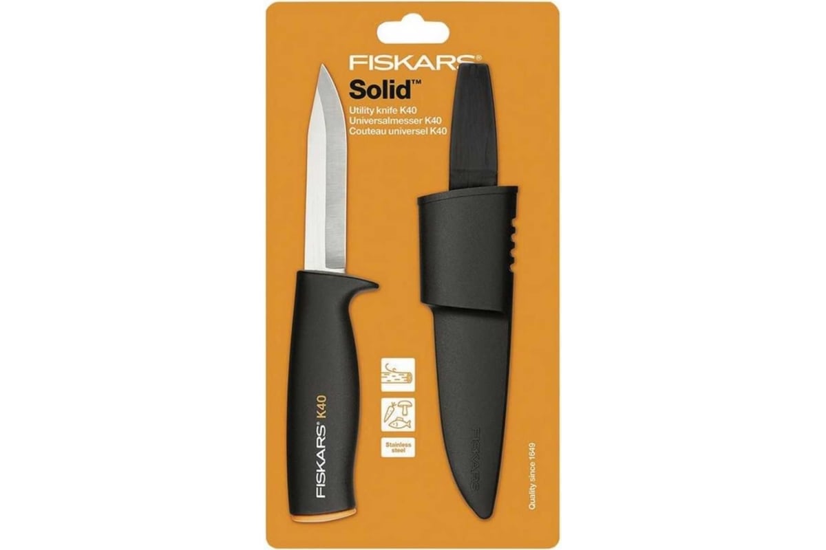 Нож садовый Fiskars K40 125860 (1001622) - выгодная цена, отзывы,  характеристики, фото - купить в Москве и РФ