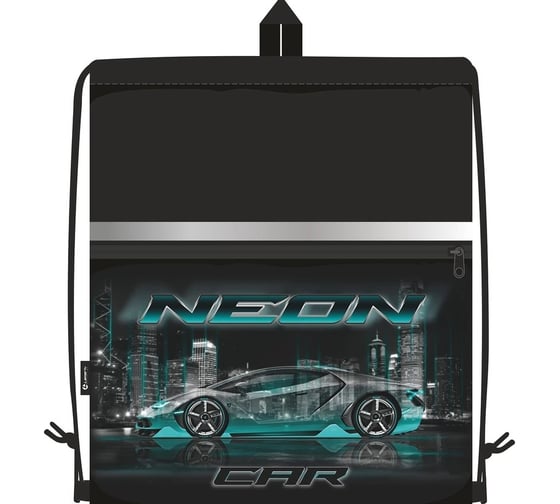 Сумка для сменной обуви LAMARK neon car, 41x48 см SB0011-08 1