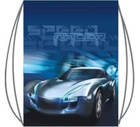 Cумка для сменной обуви LAMARK speed racer blue, на шнурке, 410x490 мм SB0030-03