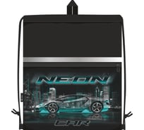 Сумка для сменной обуви LAMARK neon car, 33x42 см SB0022-09