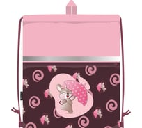 Сумка для сменной обуви LAMARK милашка, 41x48 см, на шнурке, карман на молнии SB0011-13