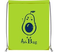 Сумка для сменной обуви LAMARK avobag, 34x42 см, на шнурке, светоотражающие элементы, лайм SB0003-02