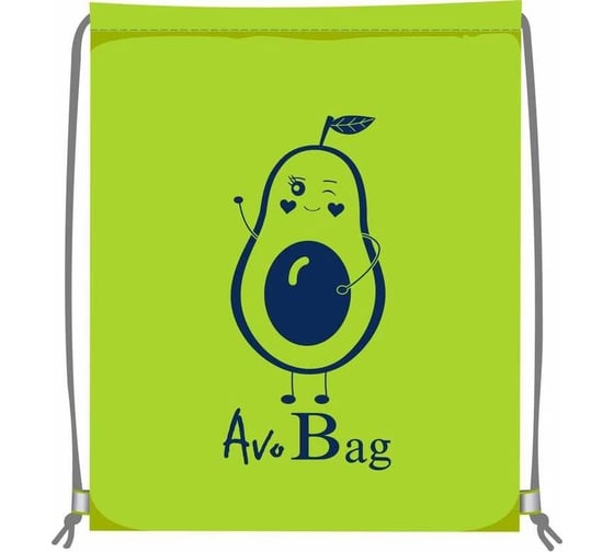 Сумка для сменной обуви LAMARK avobag, 34x42 см, на шнурке, светоотражающие элементы, лайм SB0003-02