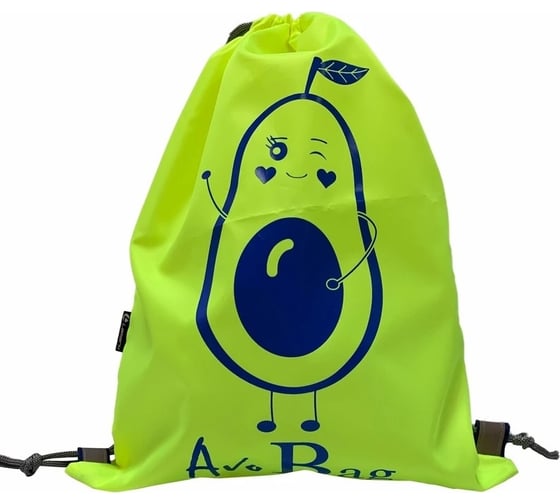Сумка для сменной обуви LAMARK avobag, 34x42 см, на шнурке, светоотражающие элементы, лайм SB0003-02