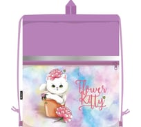 Сумка для сменной обуви LAMARK flower kitty, 41x48 см, на шнурке SB0011-12