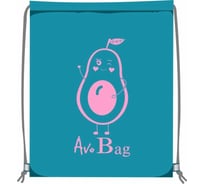 Сумка для сменной обуви LAMARK avobag, 34x42 см, на шнурке, светоотражающие элементы, бирюза SB0003-01