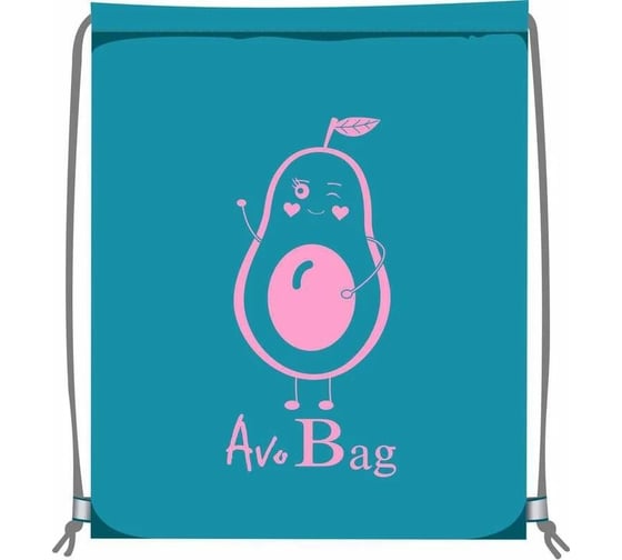 Сумка для сменной обуви LAMARK avobag, 34x42 см, на шнурке, светоотражающие элементы, бирюза SB0003-01 1
