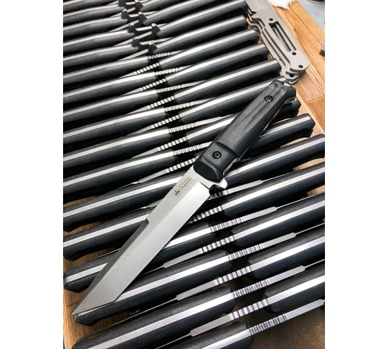 Туристический нож Kizlyar Supreme Aggressor сталь AUS-8 StoneWash рукоять черный Кратон 4650065057127