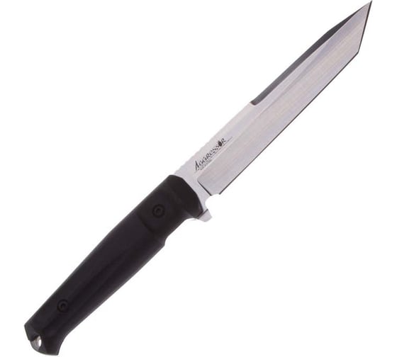 Туристический нож Kizlyar Supreme Aggressor сталь AUS-8 StoneWash рукоять черный Кратон 4650065057127