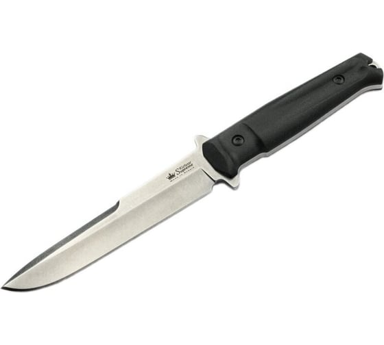Туристический нож Kizlyar Supreme Trident сталь AUS-8 StoneWash рукоять из черного Кратона 4650065058292