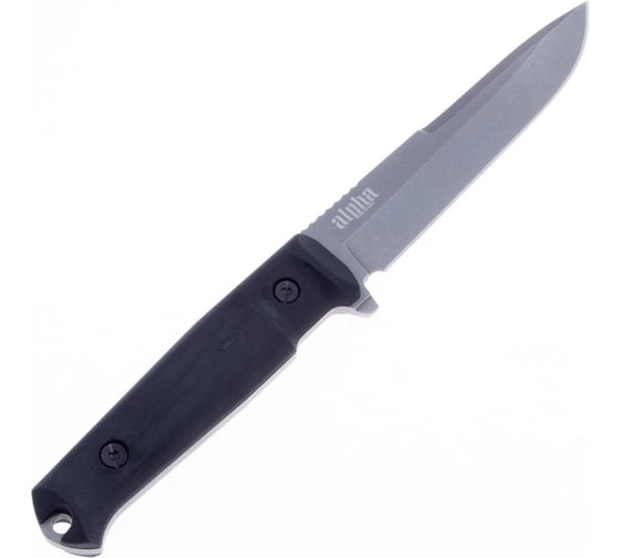 Туристический нож Kizlyar Supreme Alpha сталь D2 TacWash рукоять из черного кратона 4650065057332