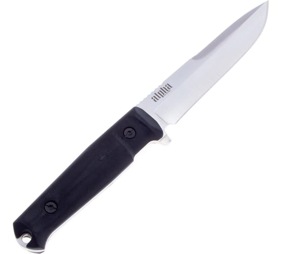 Туристический нож Kizlyar Supreme Alpha сталь D2 StoneWash рукоять из черного кратона 4650065057318