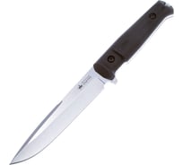 Туристический нож Kizlyar Supreme Delta сталь AUS-8 StoneWash рукоять из черного кратона 4650065057455