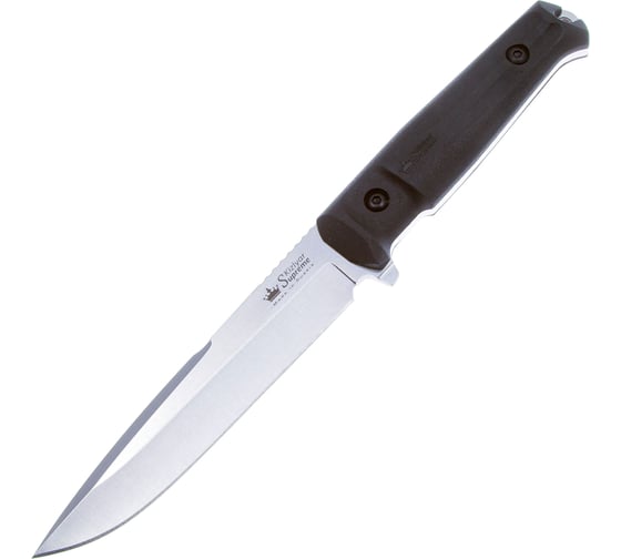 Туристический нож Kizlyar Supreme Delta сталь AUS-8 StoneWash рукоять из черного кратона 4650065057455