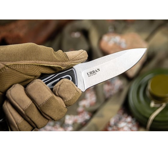 Туристический нож Kizlyar Supreme Urban сталь AUS-8 StoneWash рукоять из G10 4650065058391
