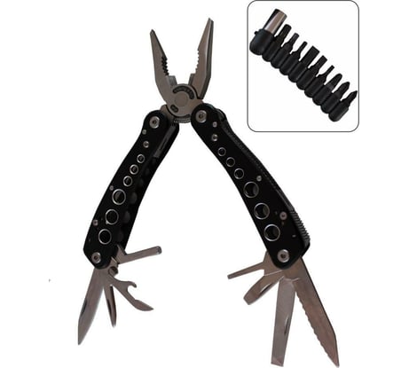 Мультитул плоскогубцы Следопыт 18 предметов, в чехле PF-MT-09