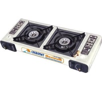 Двойная газовая плита с переходником Следопыт MaximuM PF-GST-DM01