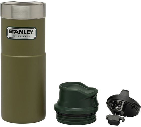 Термокружка Stanley Classic Trigger Action One Hand 0.47 л, оливковая 10-06439-009