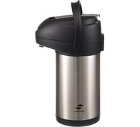 Широкий термос с помпой Stinger 3 л, нержавеющая сталь, серебристый, 24.4x17.5x37.2 см HP-3000H-2