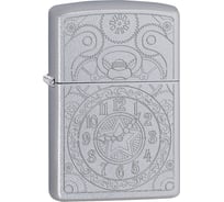 Зажигалка с покрытием Satin Chrome ZIPPO серебристая, 36x12x56 мм 29699