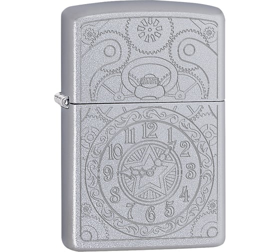 Зажигалка с покрытием Satin Chrome ZIPPO серебристая, 36x12x56 мм 29699 1