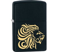 Зажигалка с покрытием Black Matte ZIPPO чёрная, 36x12x56 мм 29688