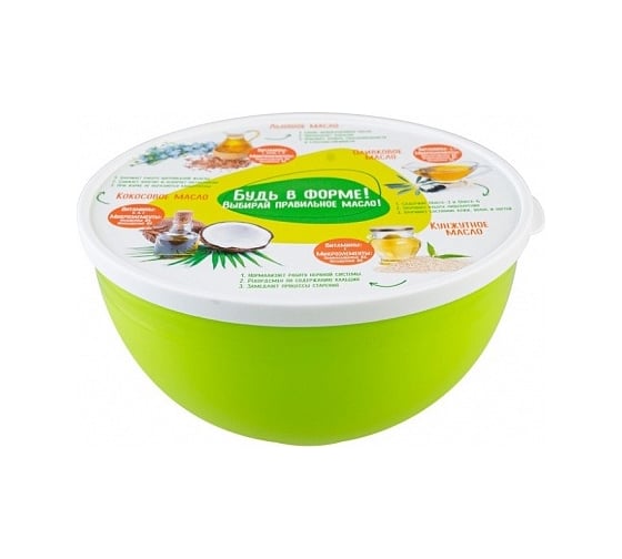 Миска с крышкой ПОЛИМЕРБЫТ FIT 2л 435963000 1