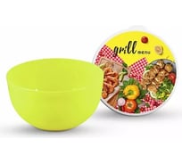 Миска с крышкой ПОЛИМЕРБЫТ GRILL MENU МИСКА 3л, салатовый 435979200